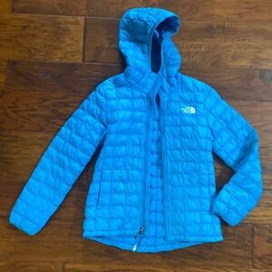 Girls Blue north face jacket